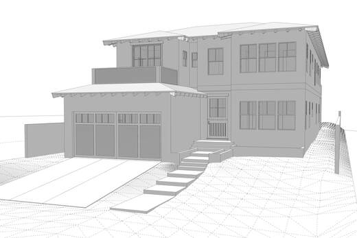 architectural 3d modeling black and white service